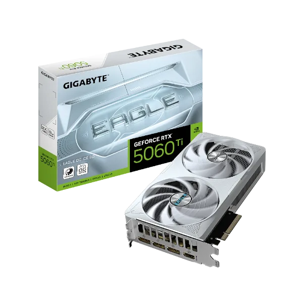 כרטיס מסך Gigabyte GeForce RTX 5060 Ti EAGLE ICE OC 8GB white