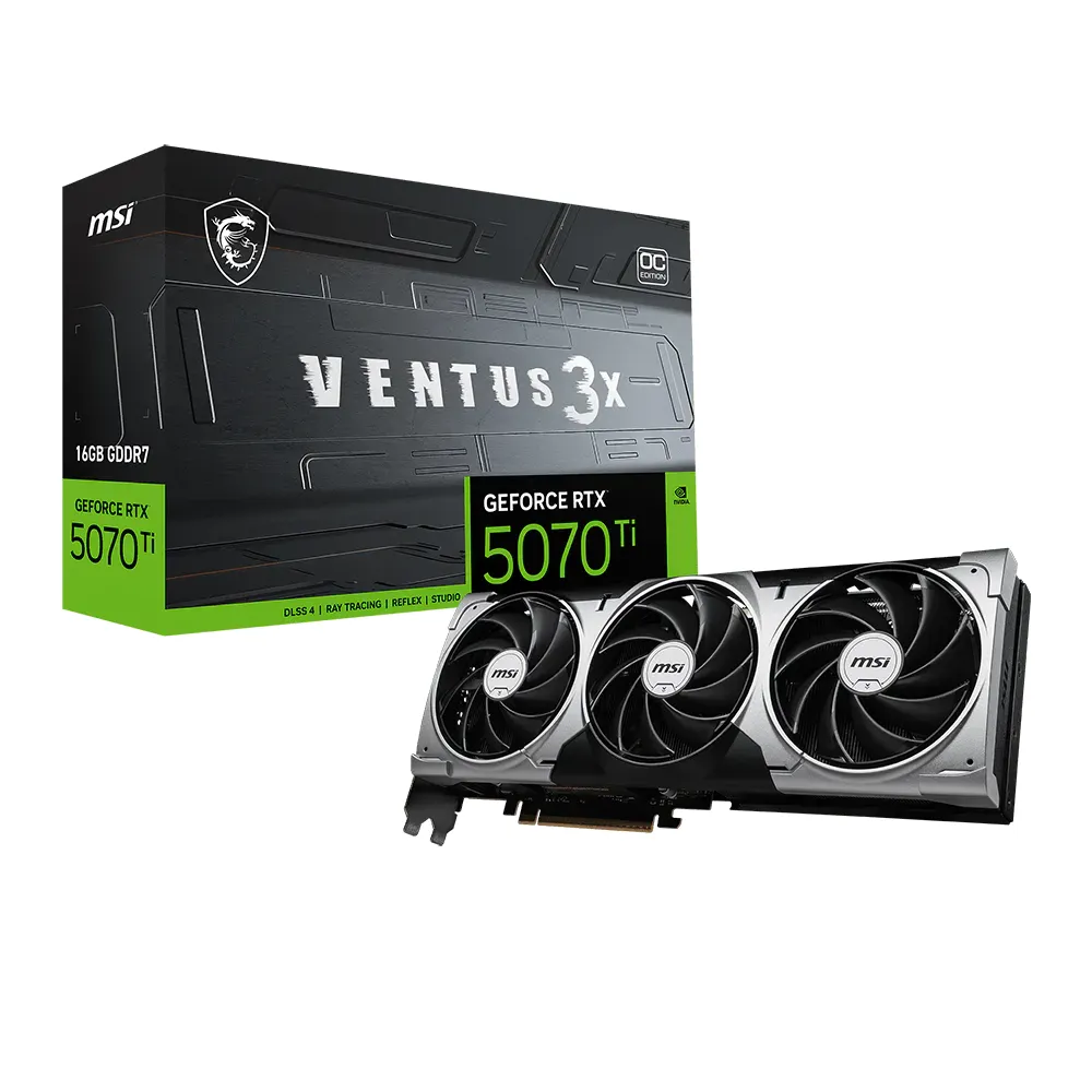 כרטיס מסך MSI RTX 5070 Ti 16G VENTUS 3X OC