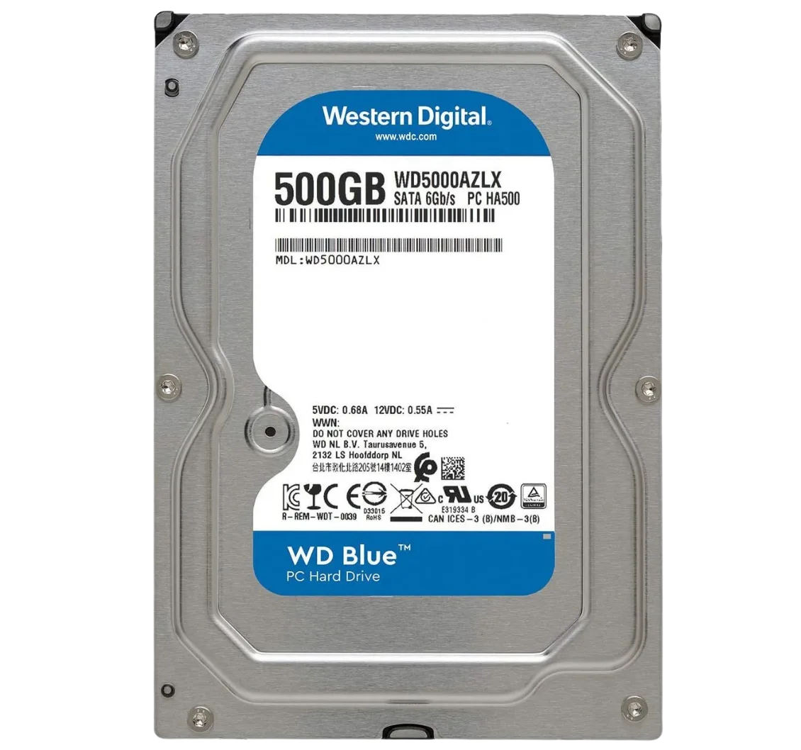 דיסק קשיח פנימי לנייח 3.5 Western Digital 500GB 32MB 7200rpm