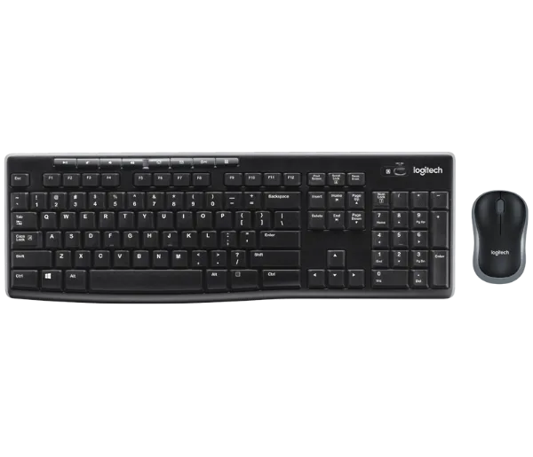 סט מקלדת ועכבר אל חוטי Logitech Wireless Desktop MK270