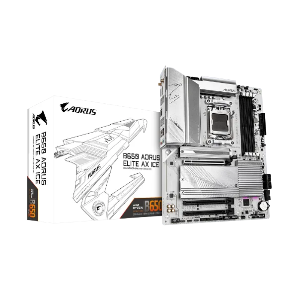 לוח Gigabyte B650 A ELITE AX ICE ATX AM5 WIFI BT PCIE5.0 White