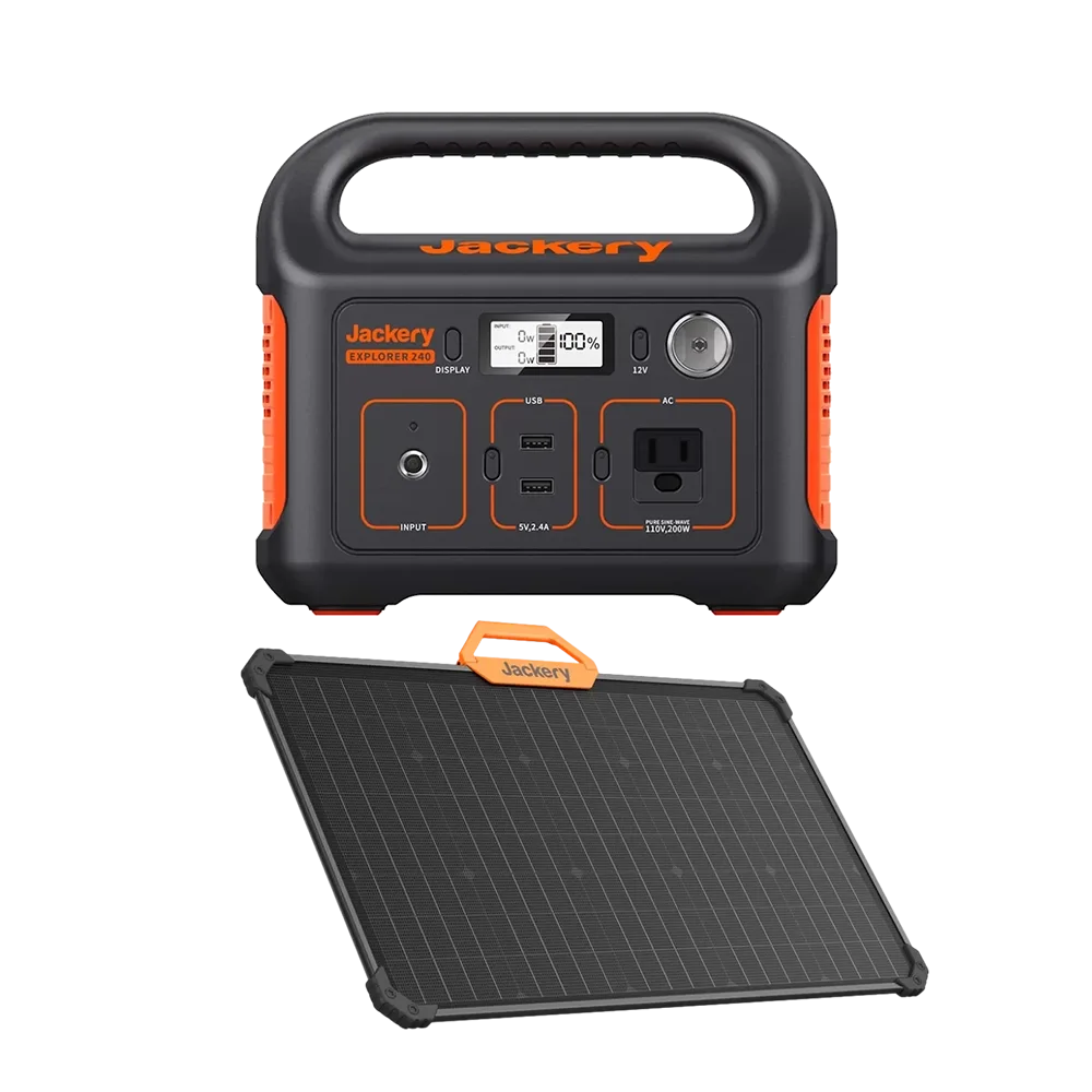 תחנת כוח ניידת 240 Jackery + פאנל סולארי 80W