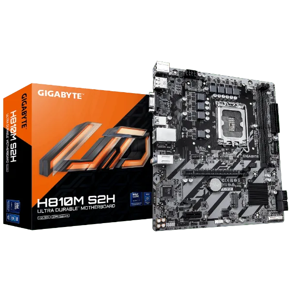 לוח Gigabyte H810M S2H 1.0 Micro-Atx DDR5 LGA1851 VGA HDMI