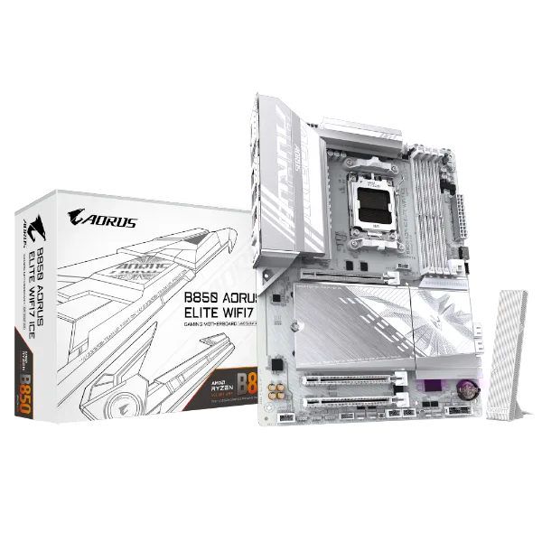 לוח אם GIGABYTE B850 AORUS ELITE WIFI7 ICE DDR5 AM5 BT 2.5GBE LAN