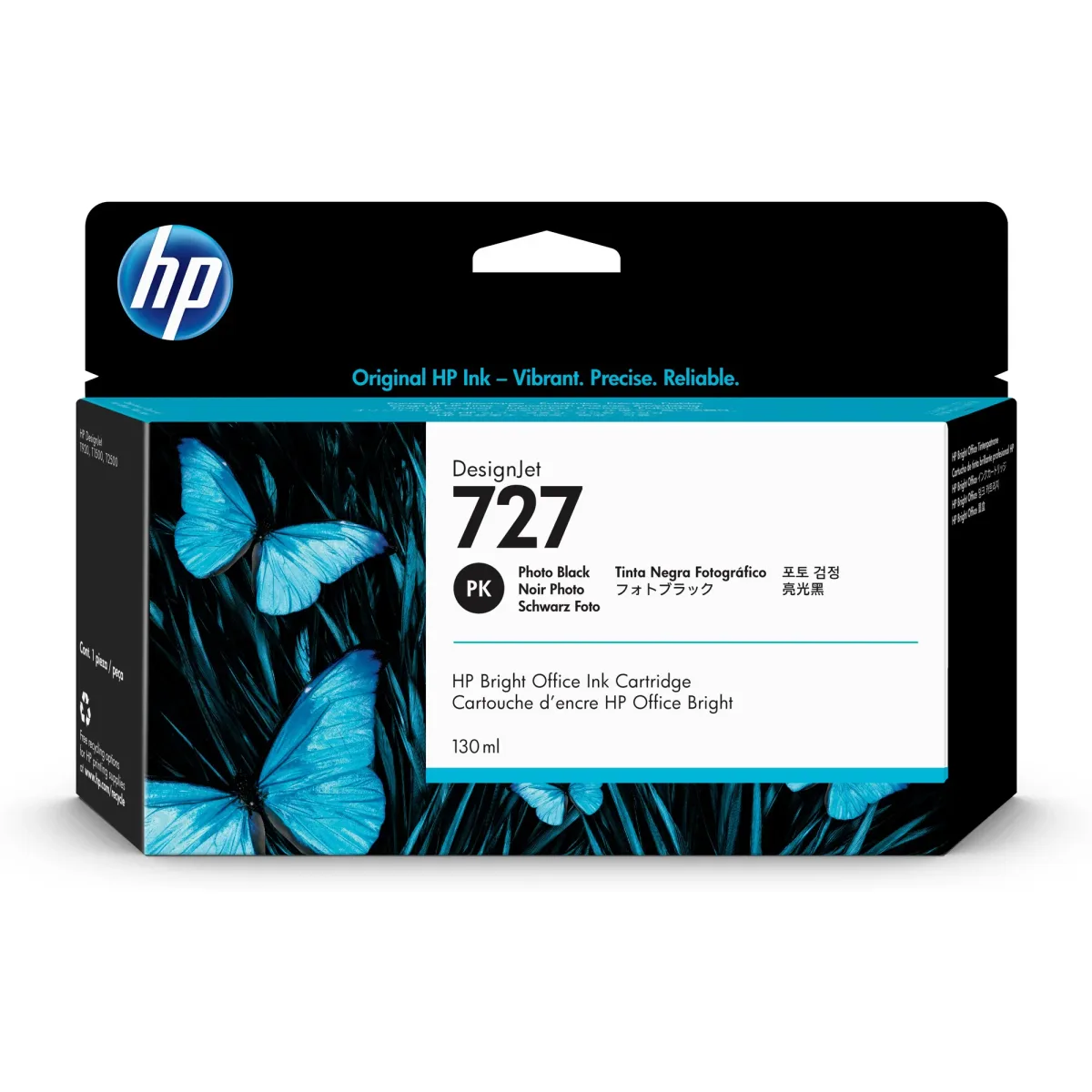 מילוי HP 727 שחור פוטו B3P23A T-1500/920