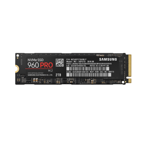 דיסק פנימי Samsung 960 PRO 2TB NVME 3,500/2,100MB SSD 5Yr