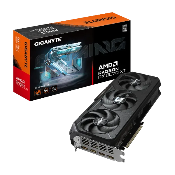 כרטיס מסך Gigabyte RX9070 XT Gaming OC 16GB PCI-E 5.0