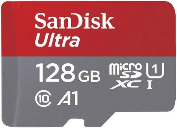 כרטיס זכרון SanDisk 128GB Ultra microSDXC UHS-I Up to 140MB/s C10