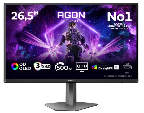 מסך גיימינג 27" QD-OLED דגם AG276QKD2 מבית AOC
