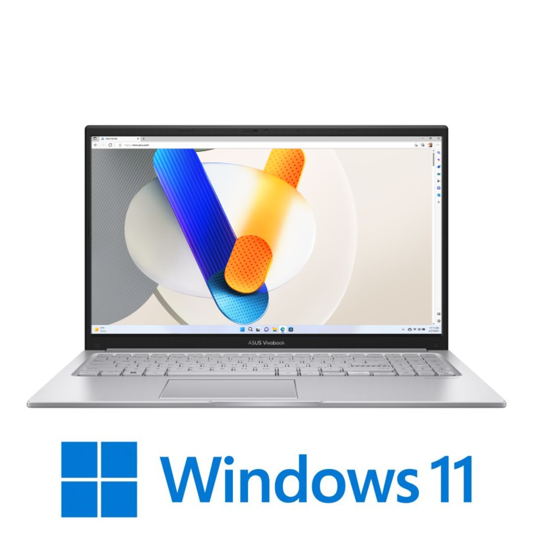 מחשב נייד 15.6 אינץ מסך מגע ASUS Vivobook 15 X1504MA-E8331W Cool Silver
