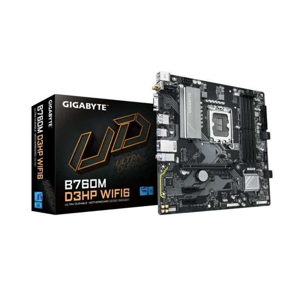 לוח אם אינטל Gigabyte B760M D3HP WIFI6 DDR5 HDMI DP VGA