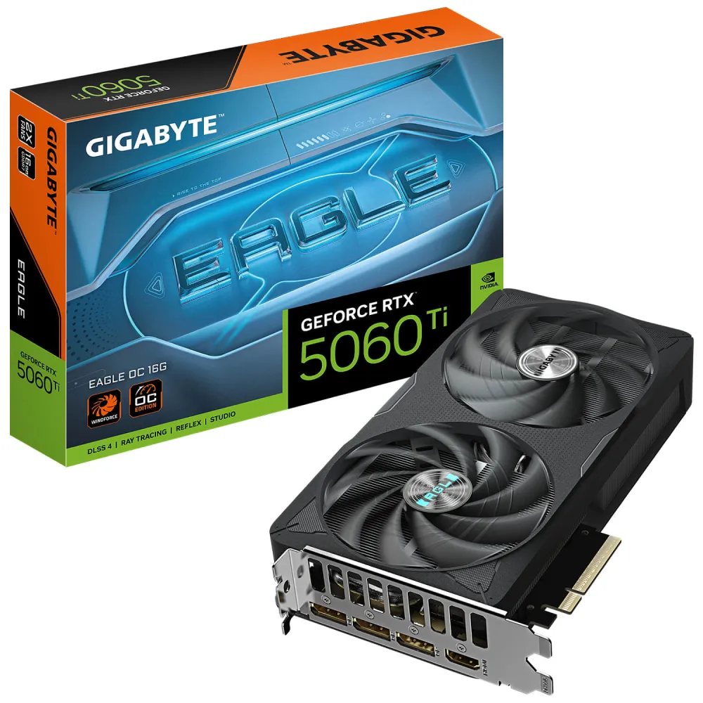 כרטיס מסך Gigabyte NVIDIA GeForce RTX 5060 TI Eagle OC 16GB