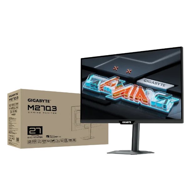 מסך גיימינג Gigabyte M27Q3 2K 1Ms SS IPS 320Hz KVM G-Sync