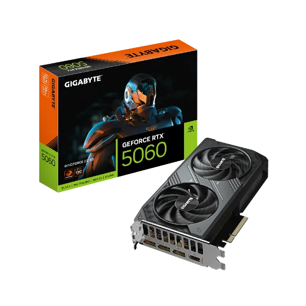 כרטיס מסך Gigabyte GeForce RTX 5060 WindForce 2 OC 8GB