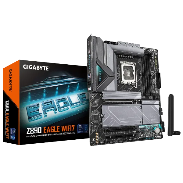 לוח לאינטל דור 15 Gigabyte Z890 EGALE WIFI7 BT 4XM.2 Slots ATX LG