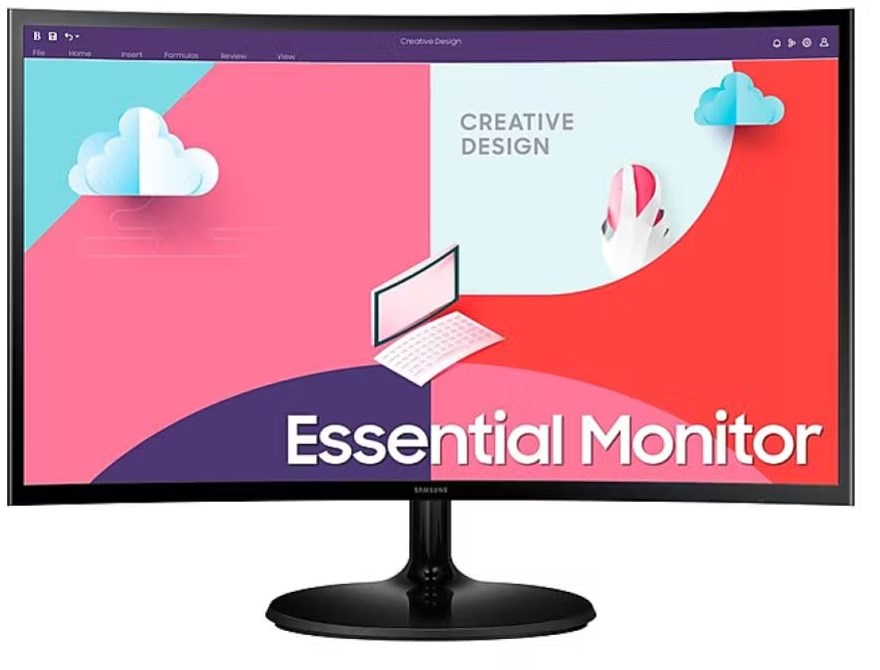 SAMSUNG 27" Essential Curved Monitor S3 S27D362GAM/100Hz/D-Sub/HDMI