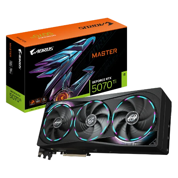כרטיס מסך GIGABYTE AORUS GeForce RTX 5070 Ti MASTER 16G