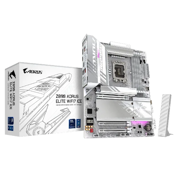 לוח לאינטל דור 15 Gigabyte Z890 AORUS ELITE WIFI7 ICE ATX LGA1851