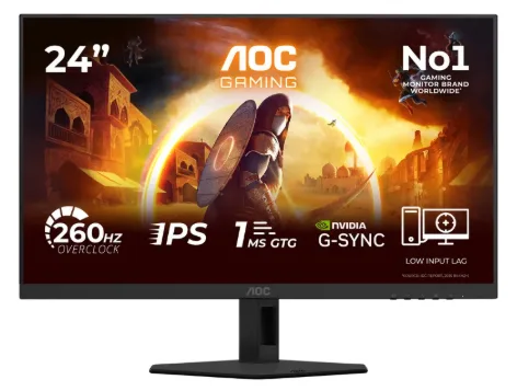 מסך גיימינג 23.8 אינץ' דגם 24G4ZRE מבית AOC