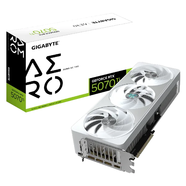 כרטיס מסך GIGABYTE GeForce RTX 5070 Ti AERO OC 16G