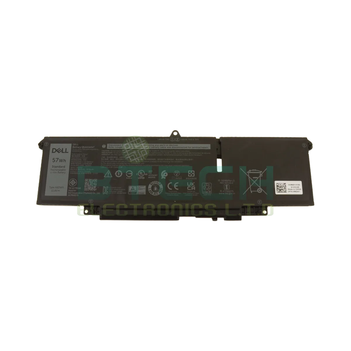 סוללה מקורית Dell Latitude 7440 7450 7340 7350 7640 57Wh 11.4V