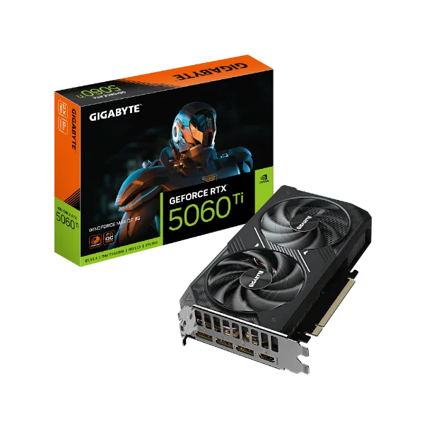 כרטיס מסך Gigabyte RTX 5060 Ti WINDFORCE MAX OC 8GB