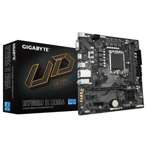 לוח למעבדי אינטל Gigabyte B760M H DDR4 Micro Atx LGA1700