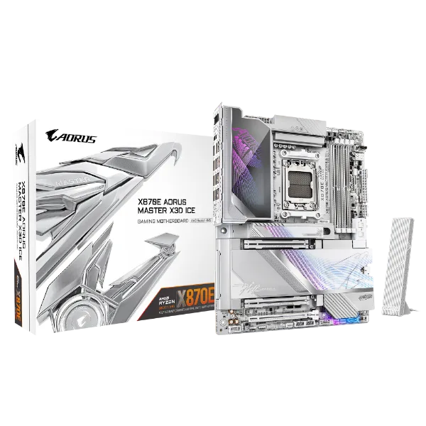 לוח אם GIGABYTE X870E AORUS MASTER X3D ICE WIFI7 ATX BT 10GBE