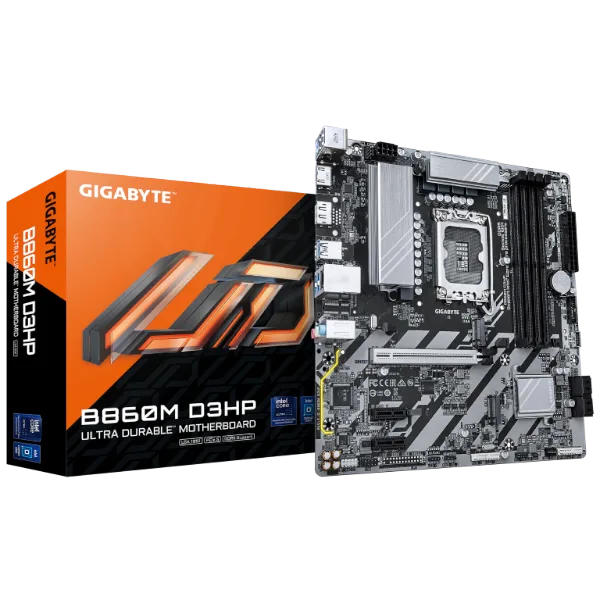 לוח אם אינטל Gigabyte B860M D3HP Micro-ATX DDR5 LGA1851 DP