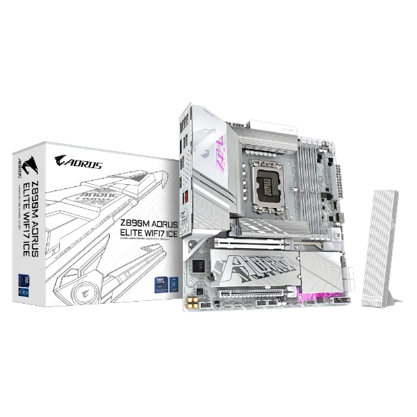 לוח אם אינטל GIGABYTE Z890M AORUS ELITE WIFI7 ICE WIFI7 BT PCIE 5