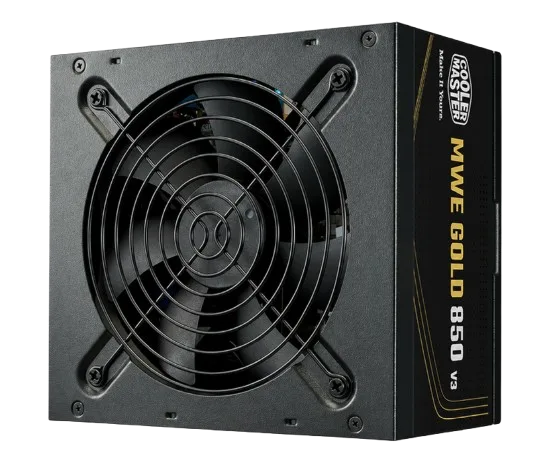 ספק כוח לא מודולרי Cooler Master MWE 80 Plus Gold 850 V3 850W