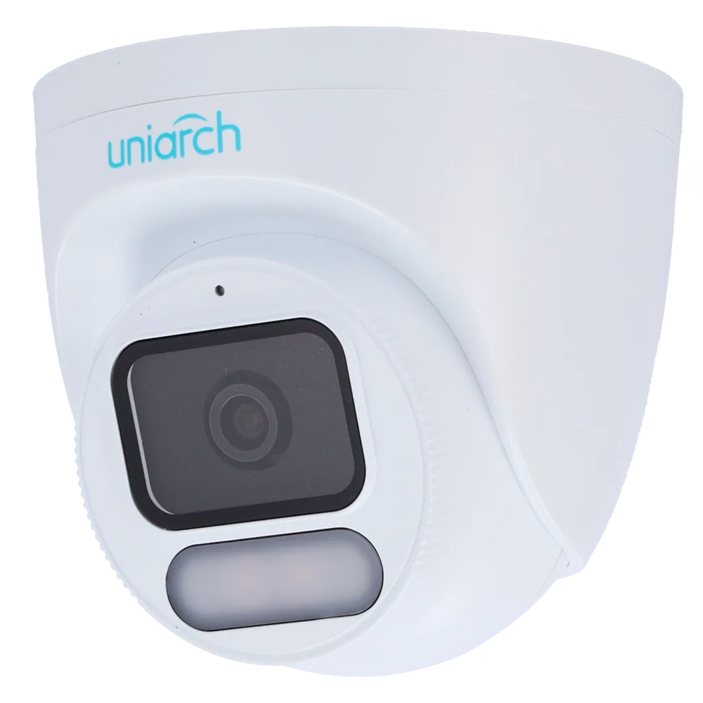 מצלמת כיפה 4MP F1.0 Wise-ISP זווית רחבה 2.8 מ"מ דגם IPC-T244-ADF28K-WP מבית UNIARCH