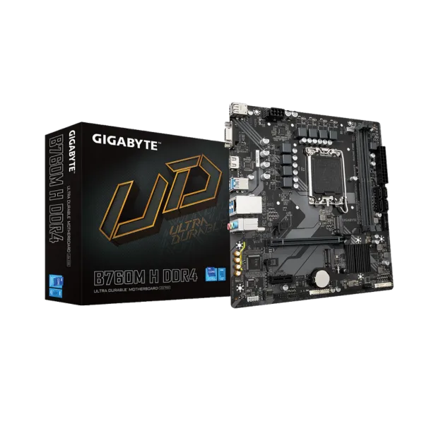 לוח אם אינטל Gigabyte B760M H DDR4 LGA1700 HDMI VGA