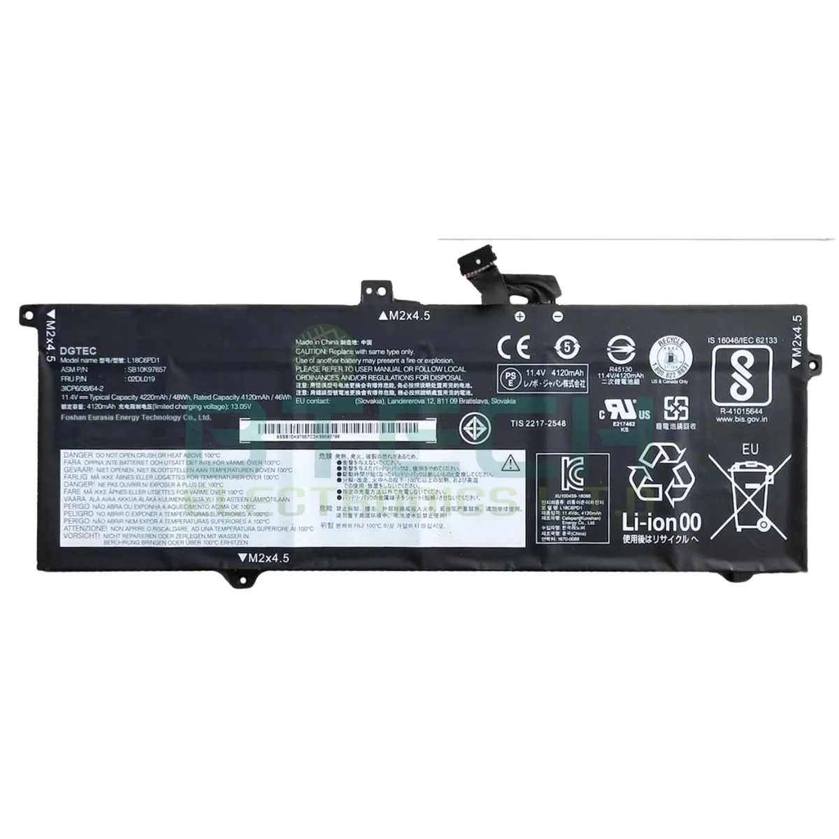 סוללה מקורית פנימית למחשב נייד Lenovo ThinkPad X390 X395
