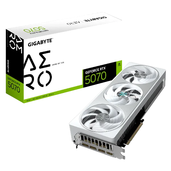 כ.מסך GIGABYTE GeForce RTX 5070 AERO OC 12G