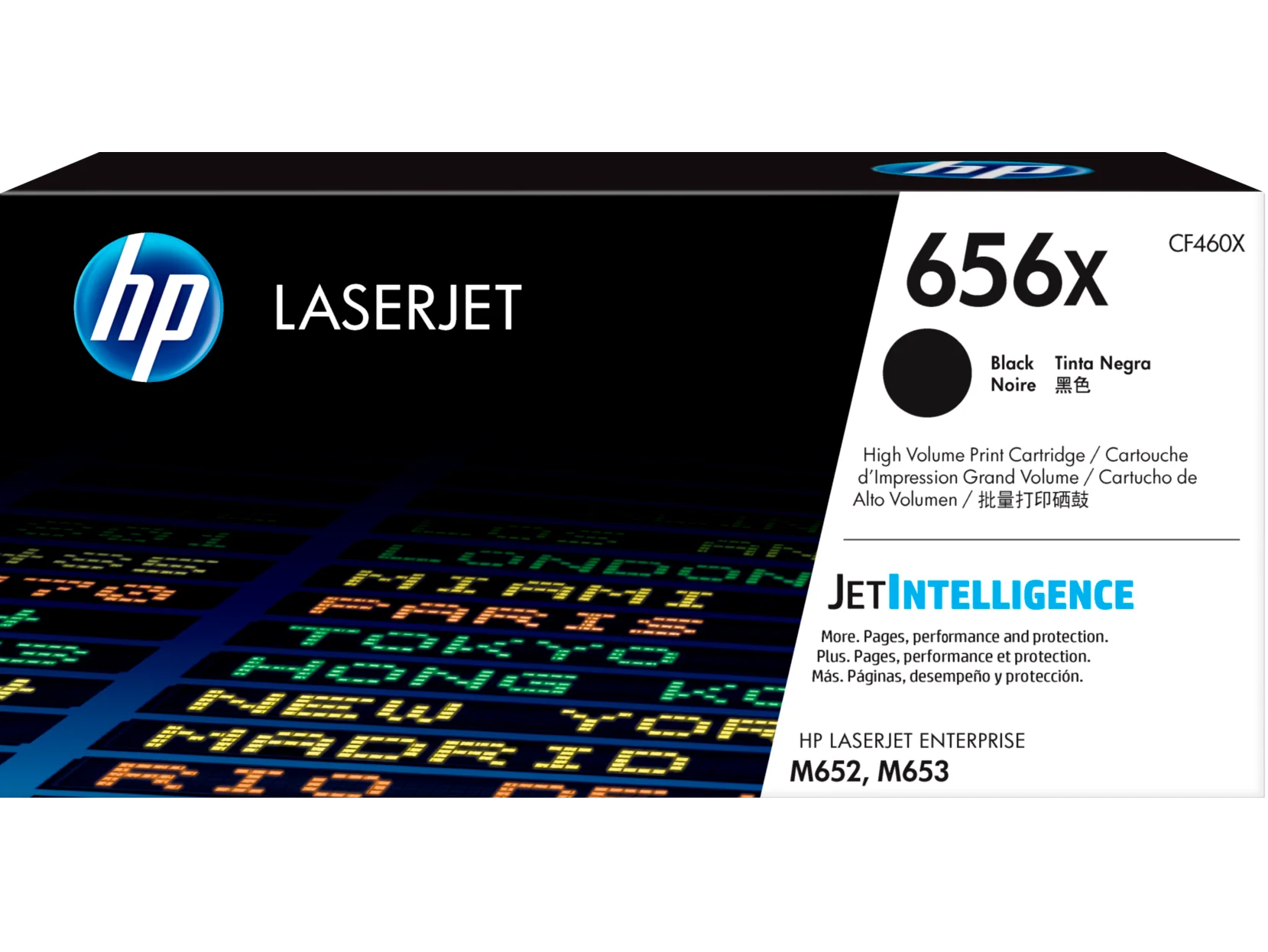 טונר HP שחור 656X לליזר CF460X M652