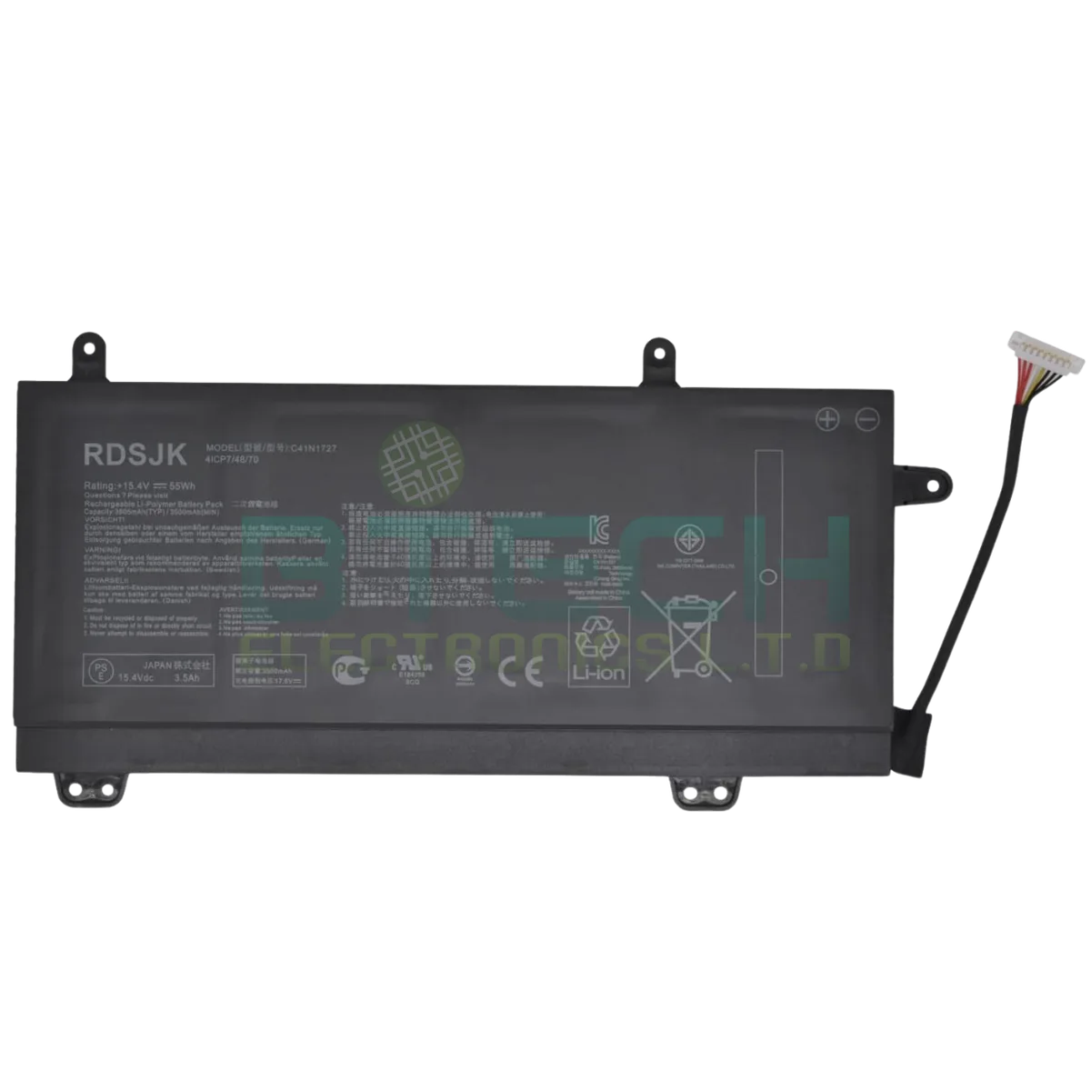 סוללה פנימית למחשב נייד Asus ROG Zephyrus GM501GS GM501 C41N1727