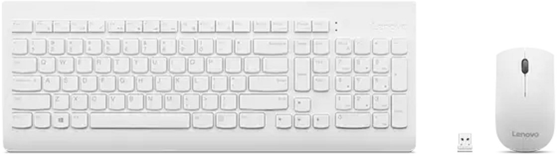 Lenovo 510 Wireless Combo Keyboard &amp; Mouse White