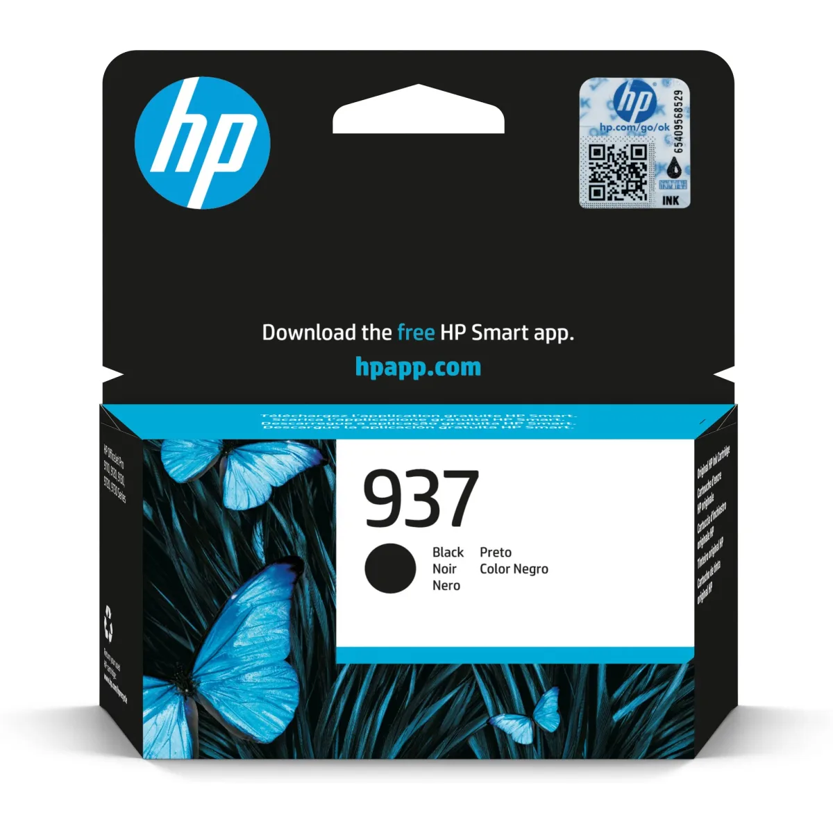ראש דיו 937 שחור 4S6W5NE pro 9730