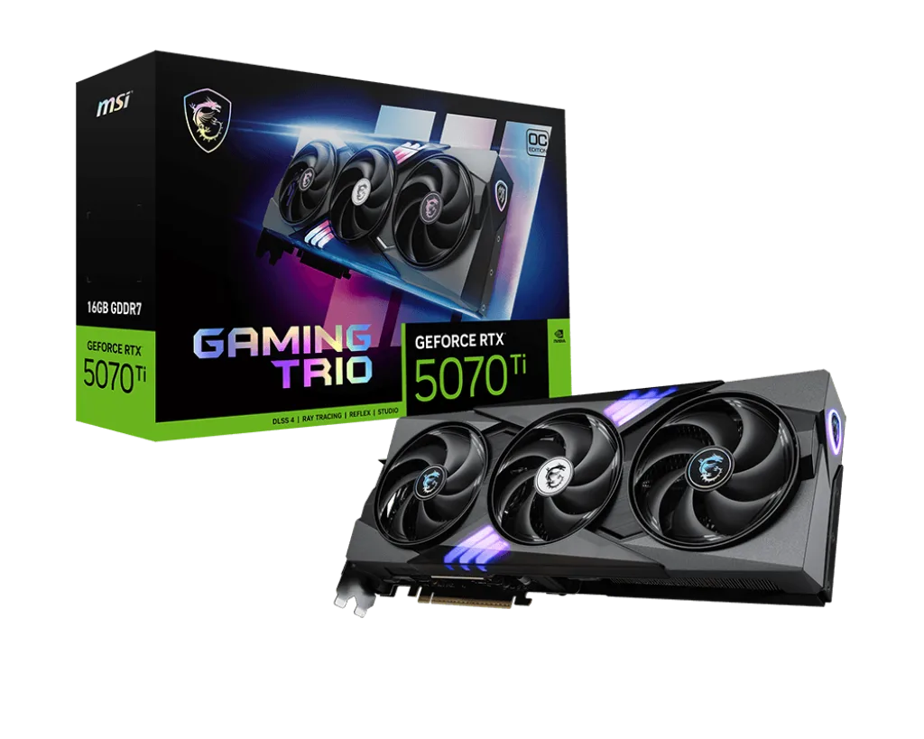 כרטיס מסך MSI GeForce RTX 5070 Ti 16G GAMING TRIO OC