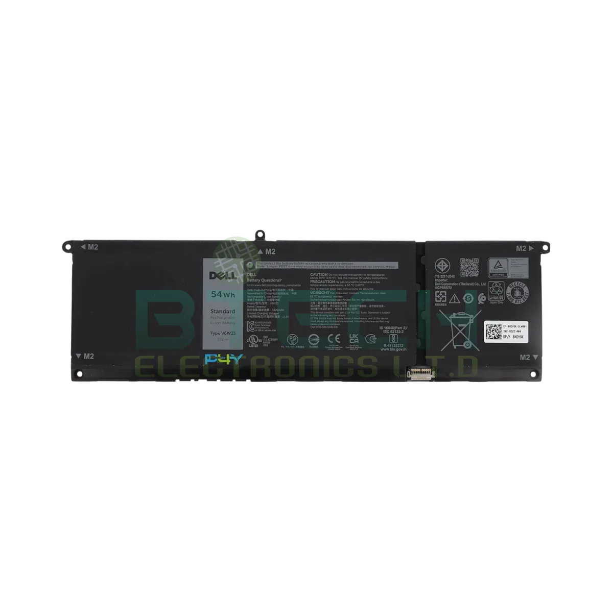 סוללה למחשב נייד Dell V6W33 0MVK11 VKYJX 54Wh 3420mAh 15V