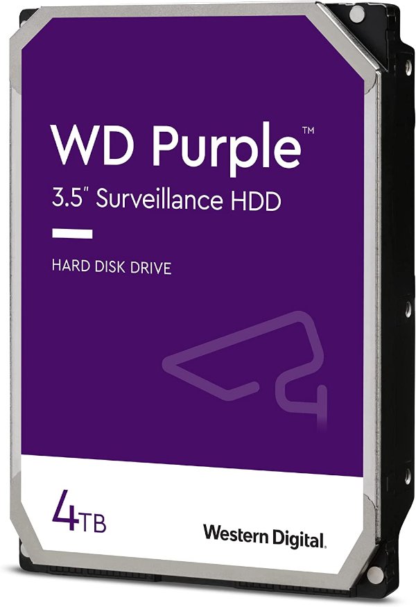 דיסק קשיח פנימי לנייח WD 4TB Purple 5400rpm 128MB 3.5