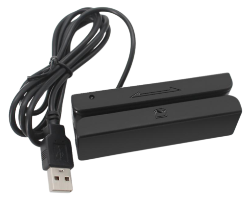 קורא מגנטי לכרטיס אשראי 2 צדדים בחיבור USB + נורה וצפצוף XPOWER