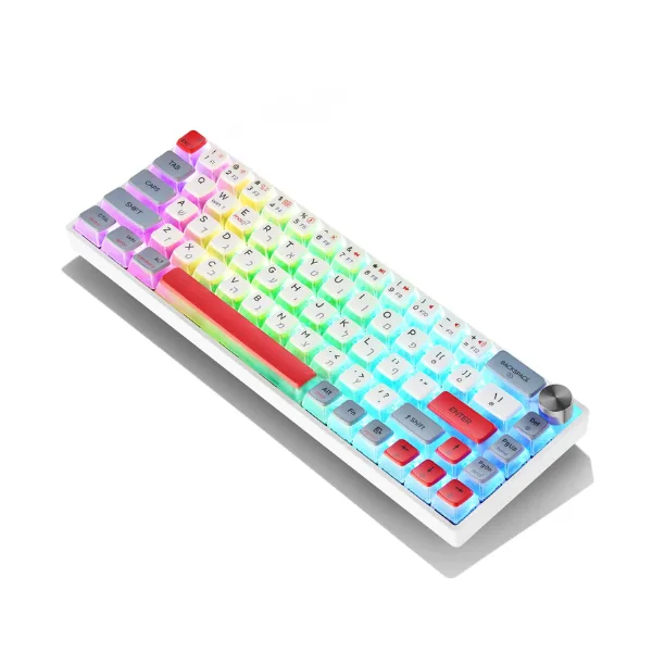 GK61 Pro בצבע אדום-לבן