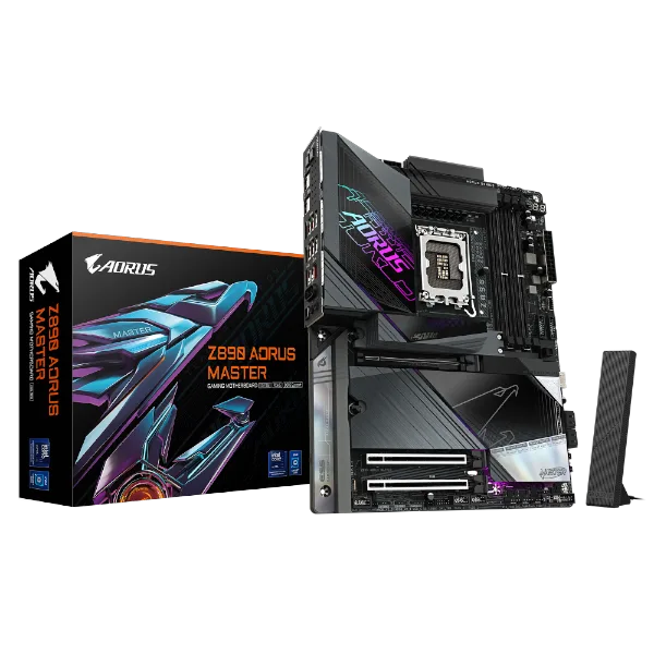לוח לאינטל דור 15 Gigabyte Z890 AORUS MASTER 10GBE LAN WIFI7 ATX