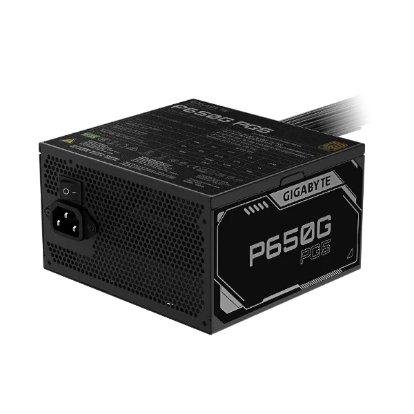 ספק כוח Gigabyte P650G 650W 80 Plus Gold ATX 3.1 PCIE 5.1