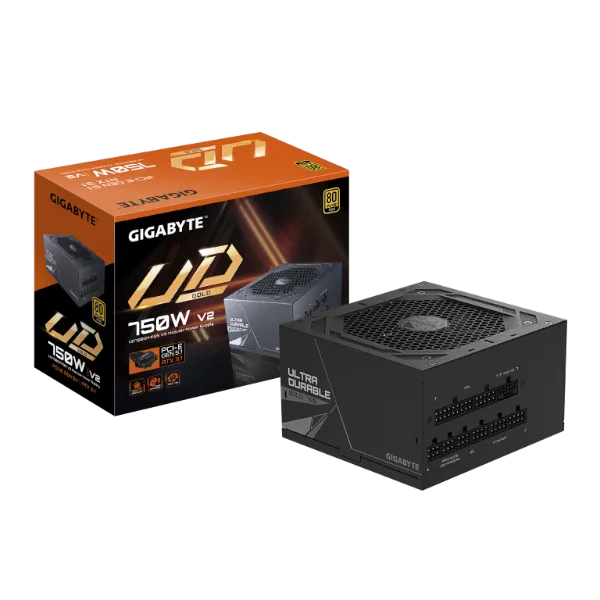 ספק Gigabyte UD750GM PG5 V2 750W 80 Plus Gold PCIE 5.1 ATX 3.1