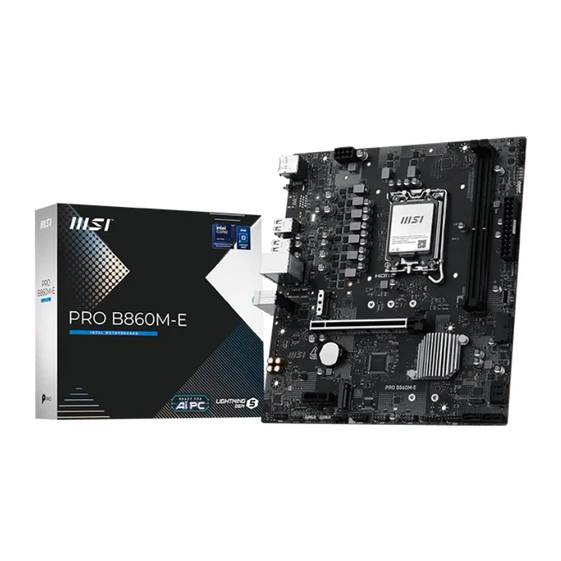 לוח אם אינטל MSI PRO B860M-E DDR5 LGA1851 HDMI DP