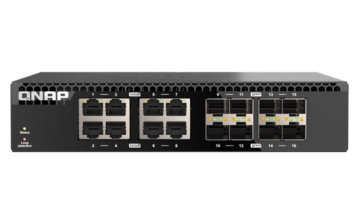 QNAP Half-width Rackmount 16-Port 10GbE Unmanaged switch