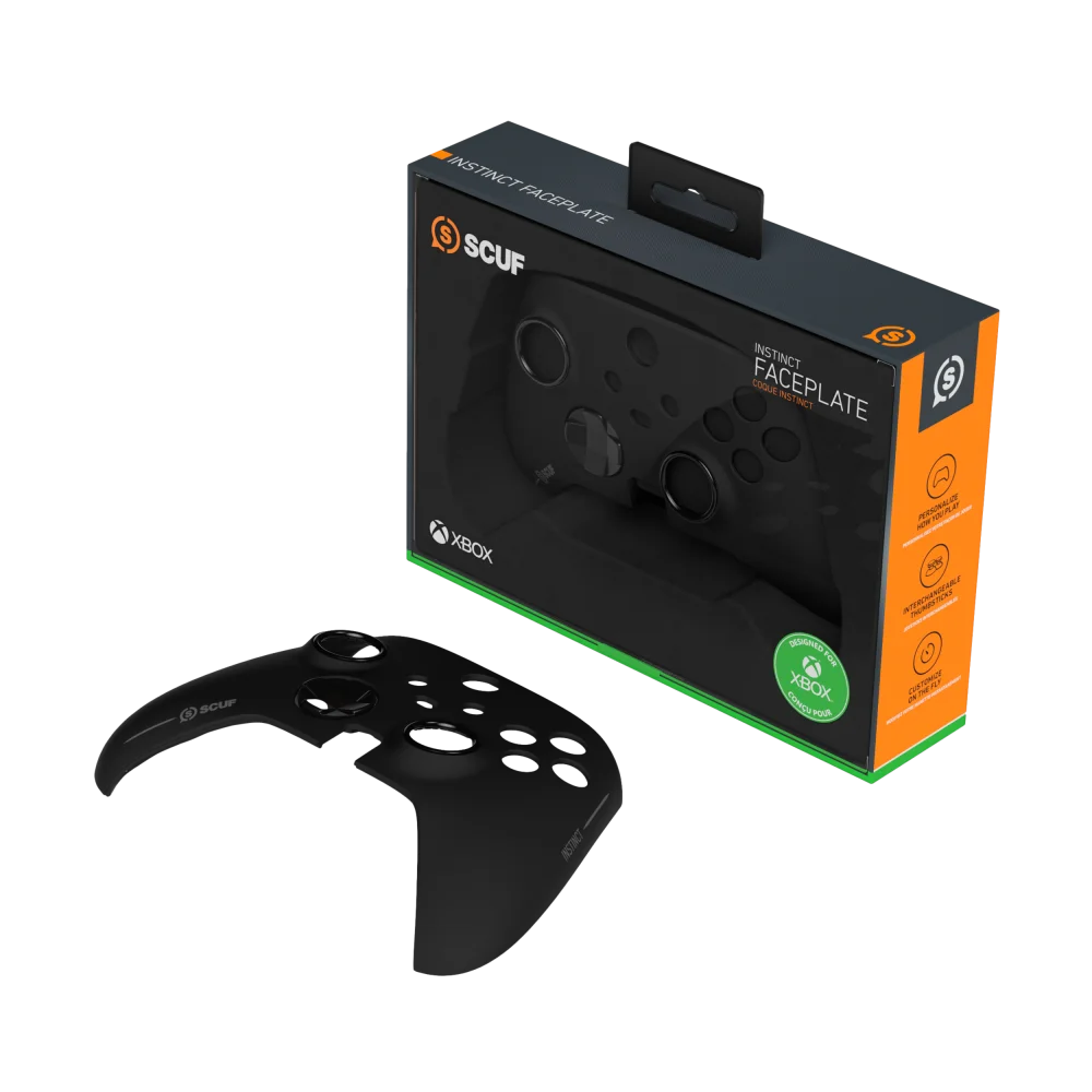 ערכת החלפה פלטה קדמית שחור SCUF INSTINCT FACEPLATE KIT